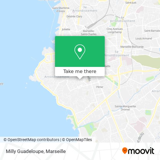 Mapa Milly Guadeloupe