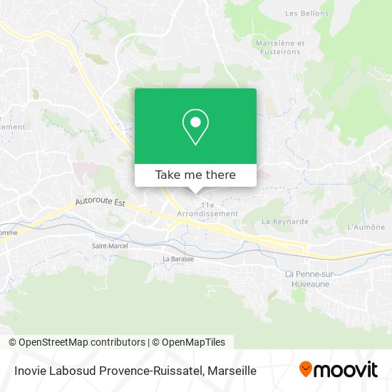 Inovie Labosud Provence-Ruissatel map