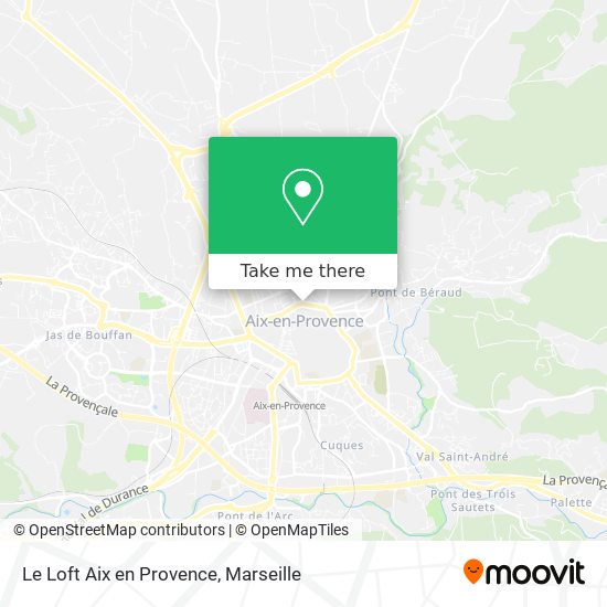 Le Loft Aix en Provence map