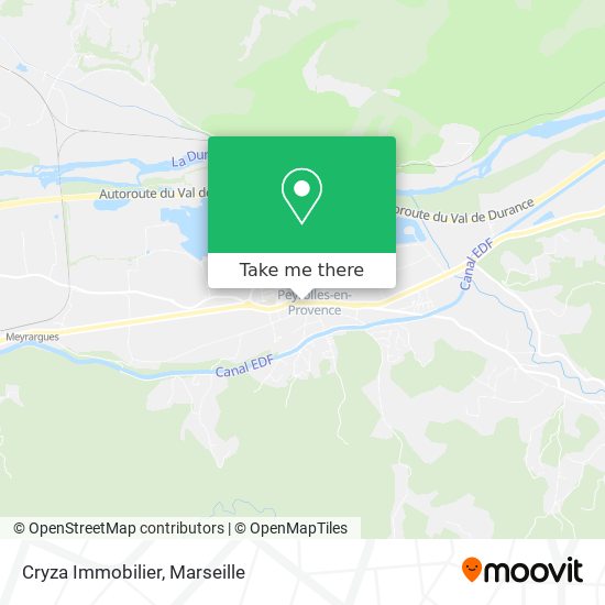 Cryza Immobilier map