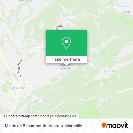 Mairie de Beaumont-du-Ventoux map