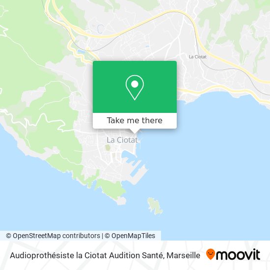 Mapa Audioprothésiste la Ciotat Audition Santé