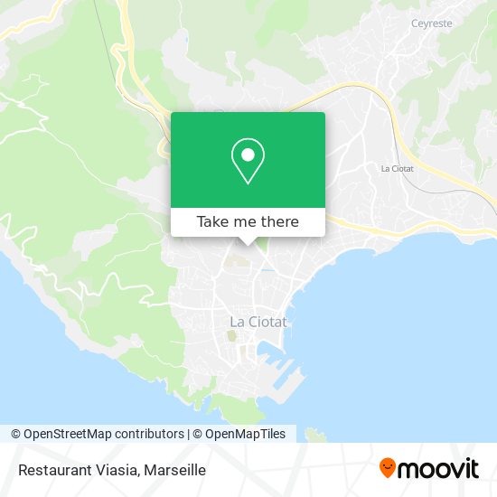 Restaurant Viasia map