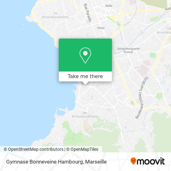 Gymnase Bonneveine Hambourg map