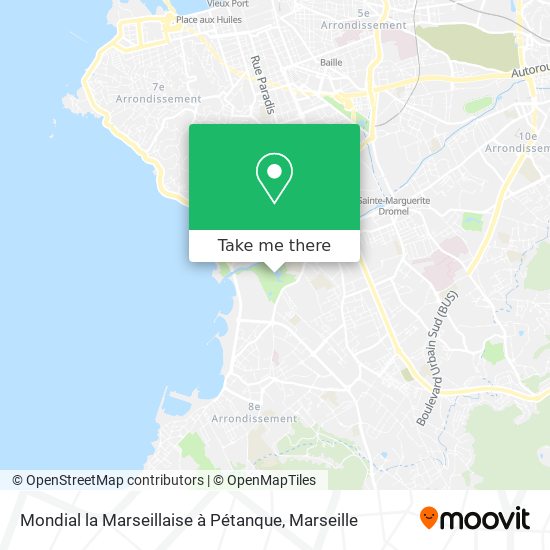 Mondial la Marseillaise à Pétanque map