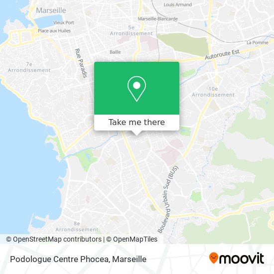 Podologue Centre Phocea map