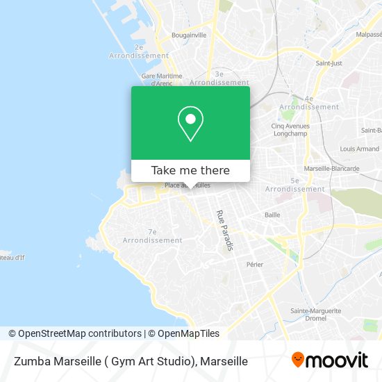 Mapa Zumba Marseille ( Gym Art Studio)