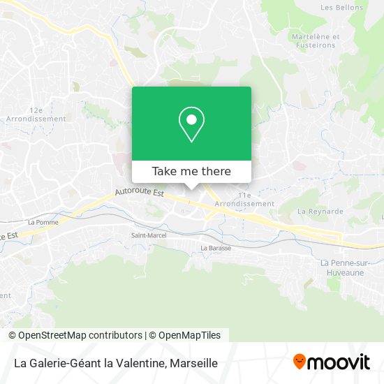 La Galerie-Géant la Valentine map