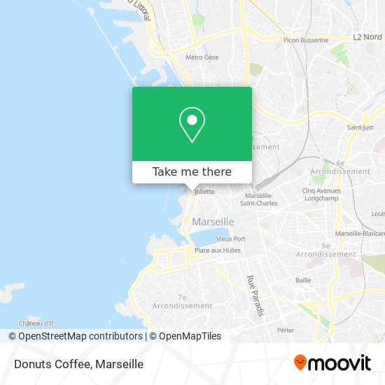 Donuts Coffee map