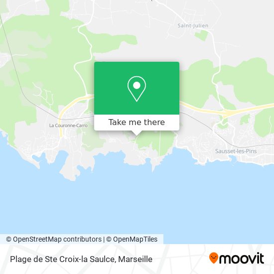 Plage de Ste Croix-la Saulce map
