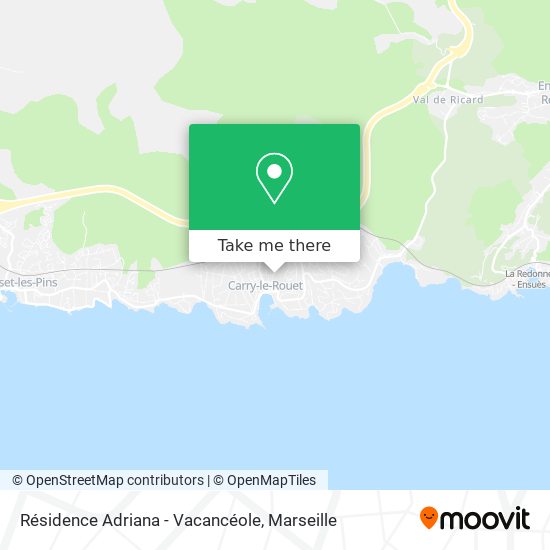 Résidence Adriana - Vacancéole map