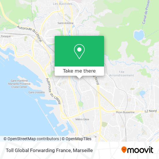 Toll Global Forwarding France map