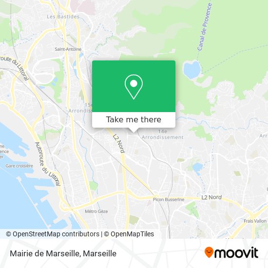 Mairie de Marseille map
