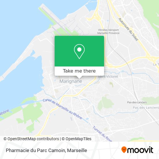 Mapa Pharmacie du Parc Camoin