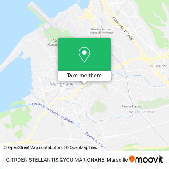 Mapa CITROEN STELLANTIS &YOU MARIGNANE