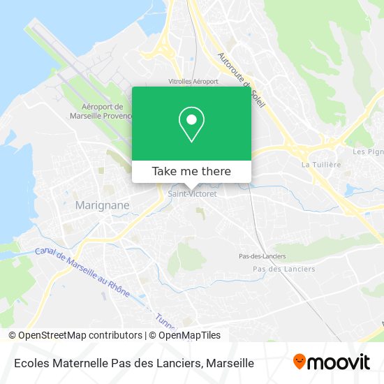 Mapa Ecoles Maternelle Pas des Lanciers