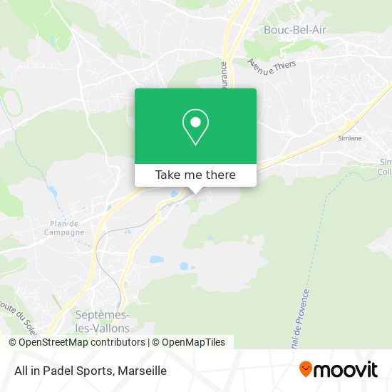 All in Padel Sports map