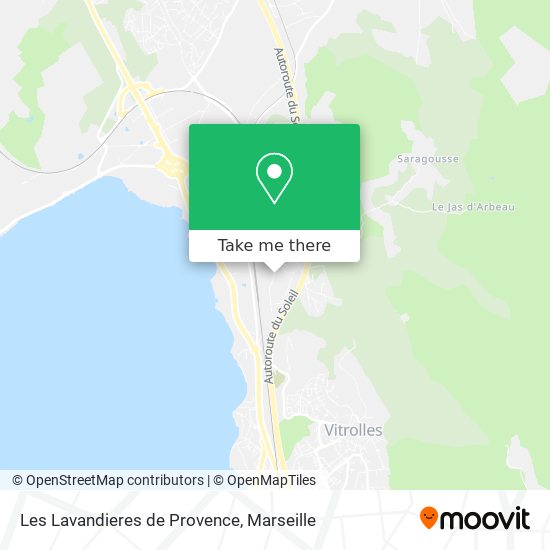 Les Lavandieres de Provence map