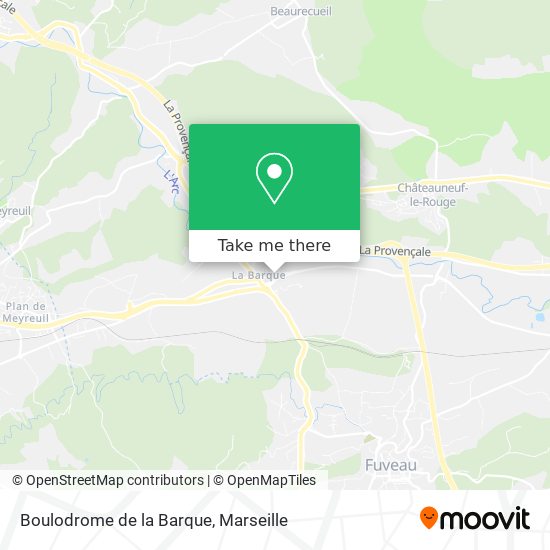 Boulodrome de la Barque map