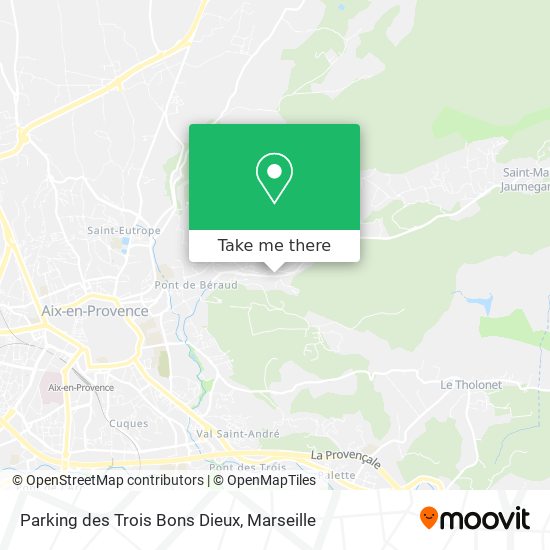 Parking des Trois Bons Dieux map
