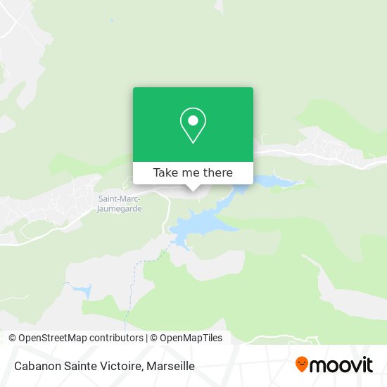 Cabanon Sainte Victoire map