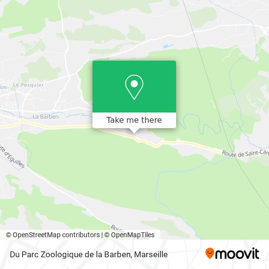 Du Parc Zoologique de la Barben map