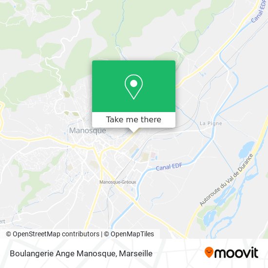 Boulangerie Ange Manosque map