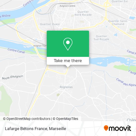 Lafarge Bétons France map