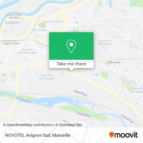 NOVOTEL Avignon Sud map