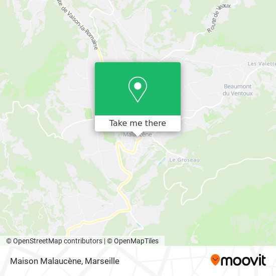 Maison Malaucène map