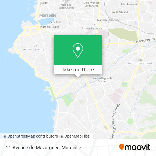 11 Avenue de Mazargues map