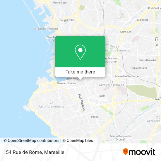 54 Rue de Rome map