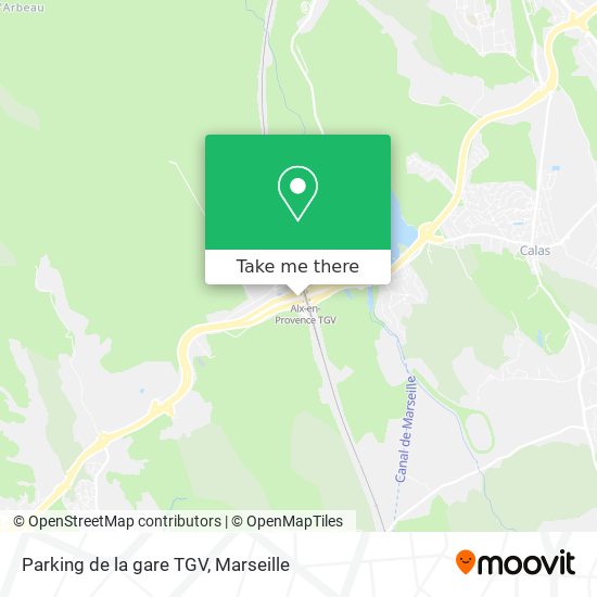 Parking de la gare TGV map