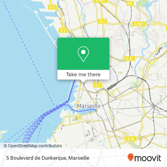 Mapa 5 Boulevard de Dunkerque