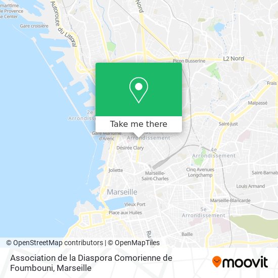 Association de la Diaspora Comorienne de Foumbouni map