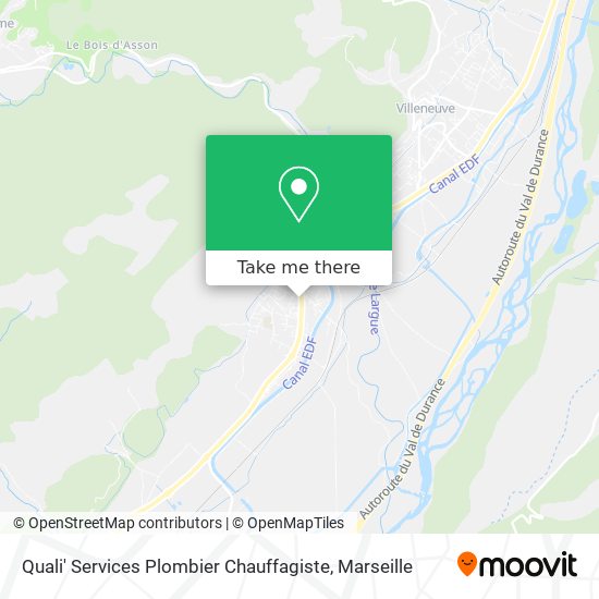 Mapa Quali' Services Plombier Chauffagiste