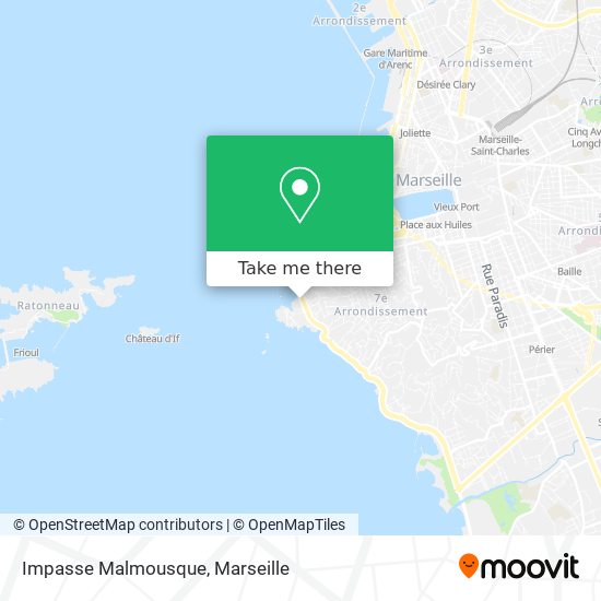Impasse Malmousque map
