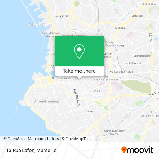 Mapa 13 Rue Lafon