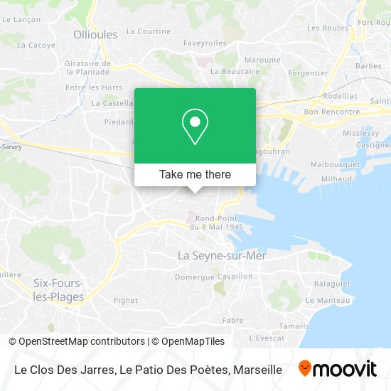 Le Clos Des Jarres, Le Patio Des Poètes map