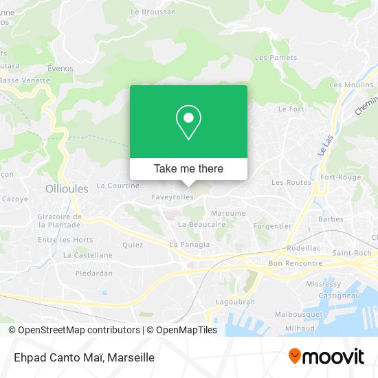 Ehpad Canto Maï map