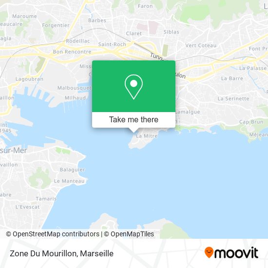 Zone Du Mourillon map