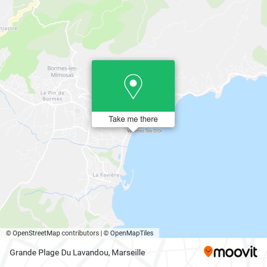 Grande Plage Du Lavandou map