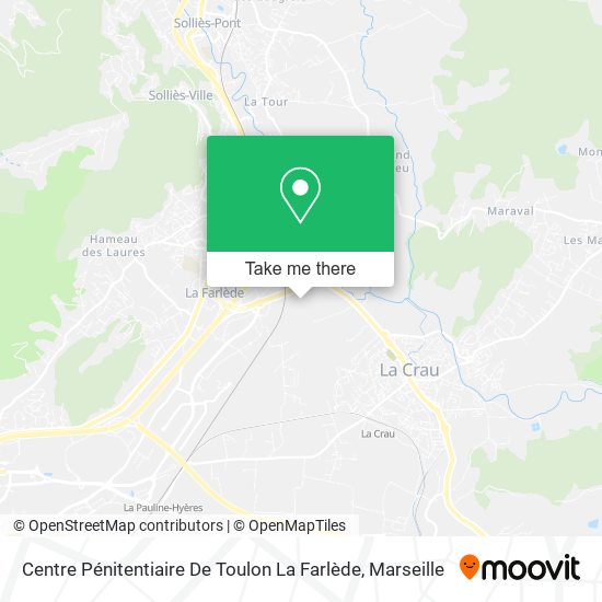 Centre Pénitentiaire De Toulon La Farlède map