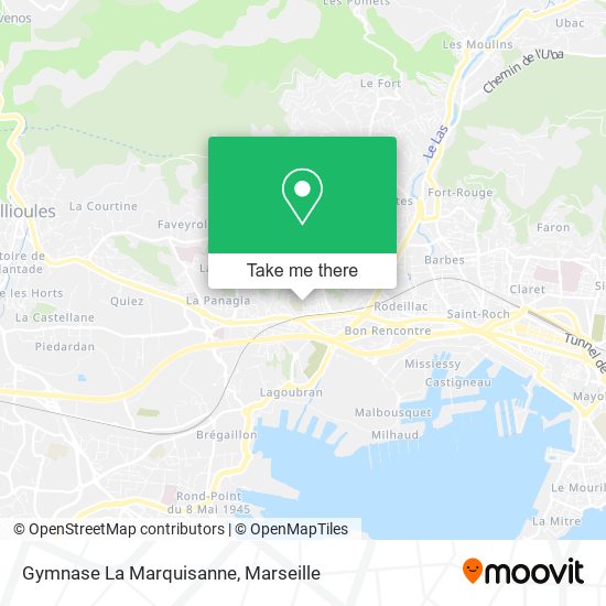Gymnase La Marquisanne map