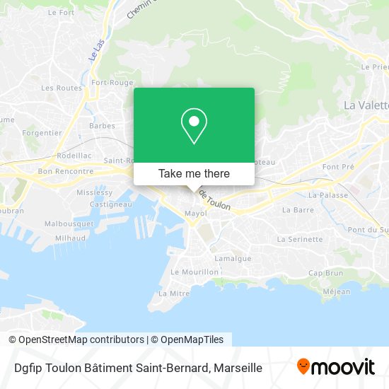 Dgfip Toulon Bâtiment Saint-Bernard map