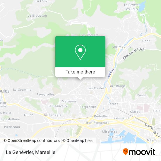 Le Genévrier map