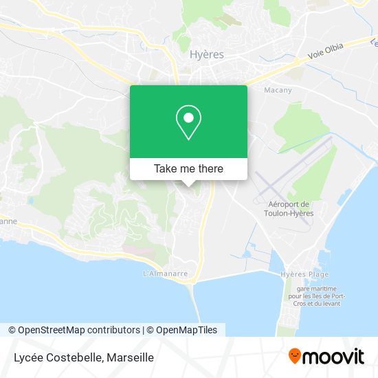 Lycée Costebelle map