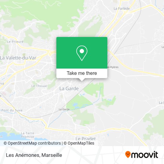 Les Anémones map