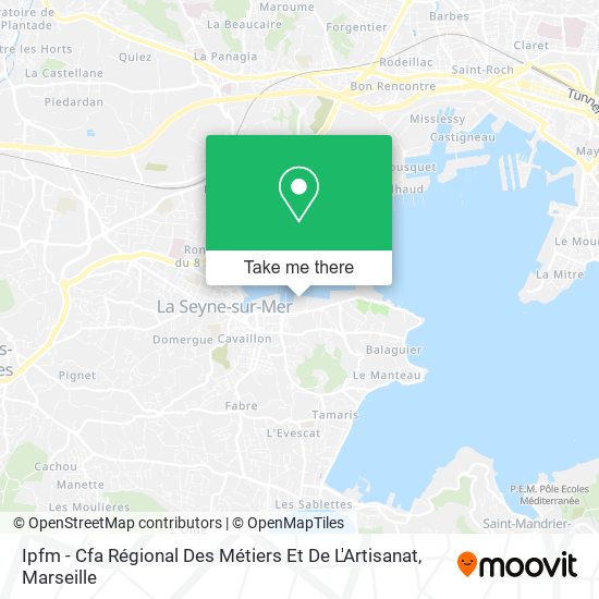 Ipfm - Cfa Régional Des Métiers Et De L'Artisanat map