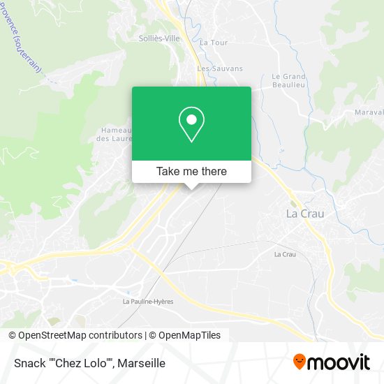 Snack ""Chez Lolo"" map